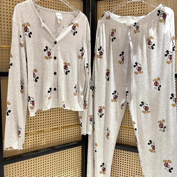 【DSYJ大睡衣家】趣味卡通米奇睡衣女可爱2025款简约开衫家居服套装