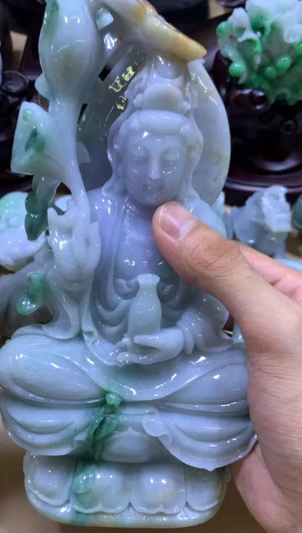 翡翠挂件未镶嵌用****3翡翠摆件