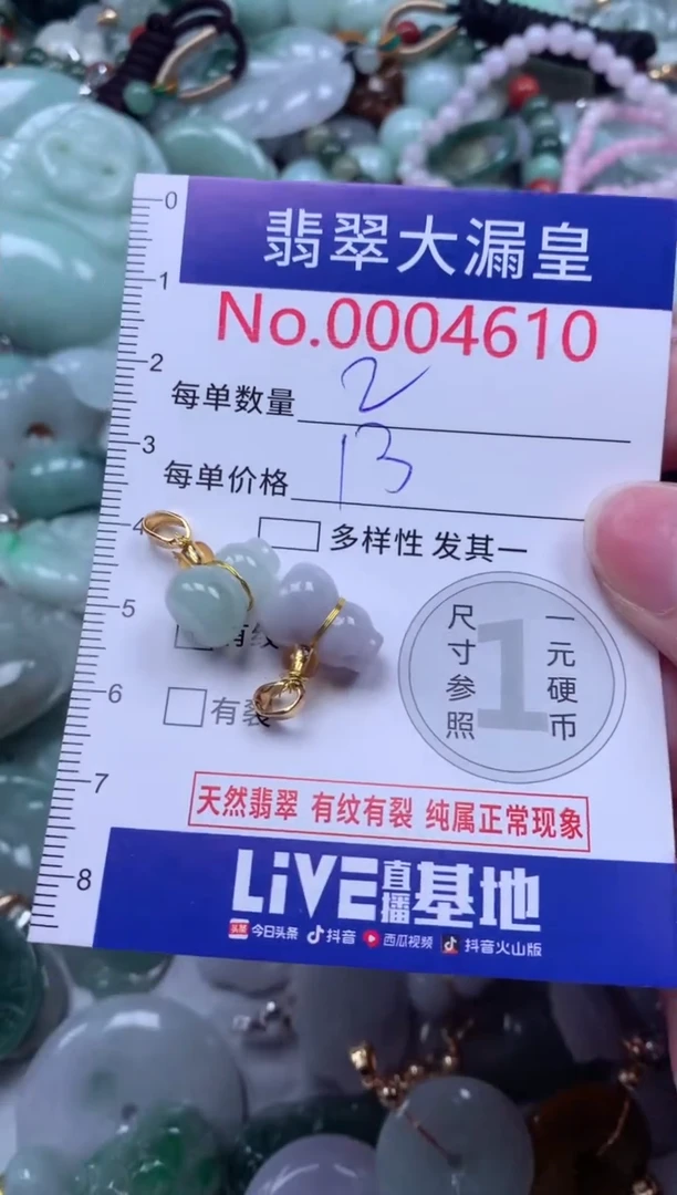 翡翠未镶嵌吊坠(不含链)4610
