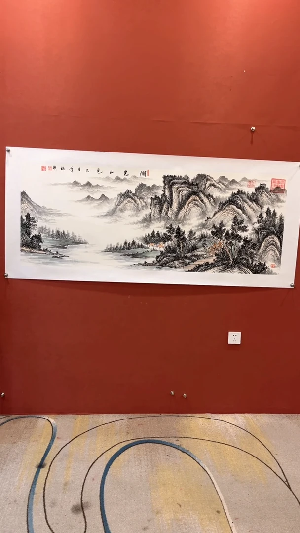 国画谢瑞新老师 作品 湖光山色