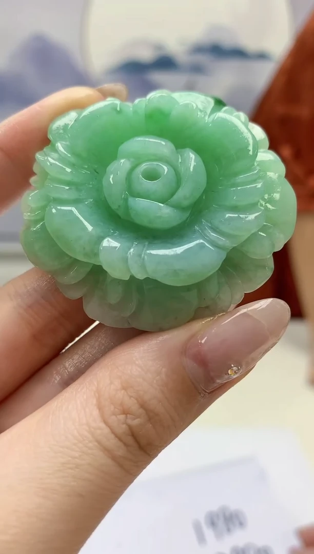 【闪购商品】定制翡翠未镶嵌4829jw-毛货挂件42