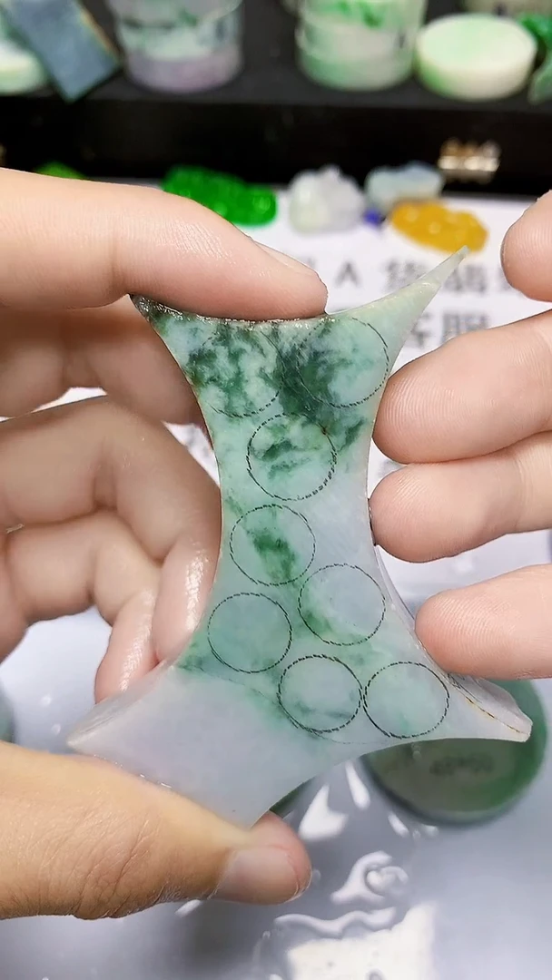 翡翠裸石缅甸天然翡翠A货627