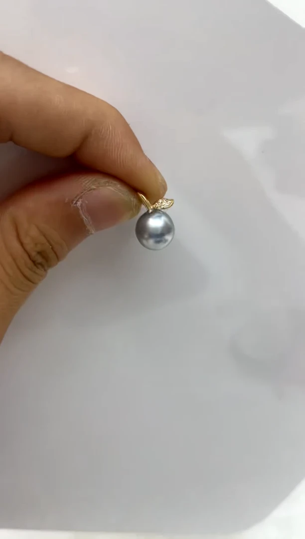 颈饰14K金镶嵌海水珍珠9-10