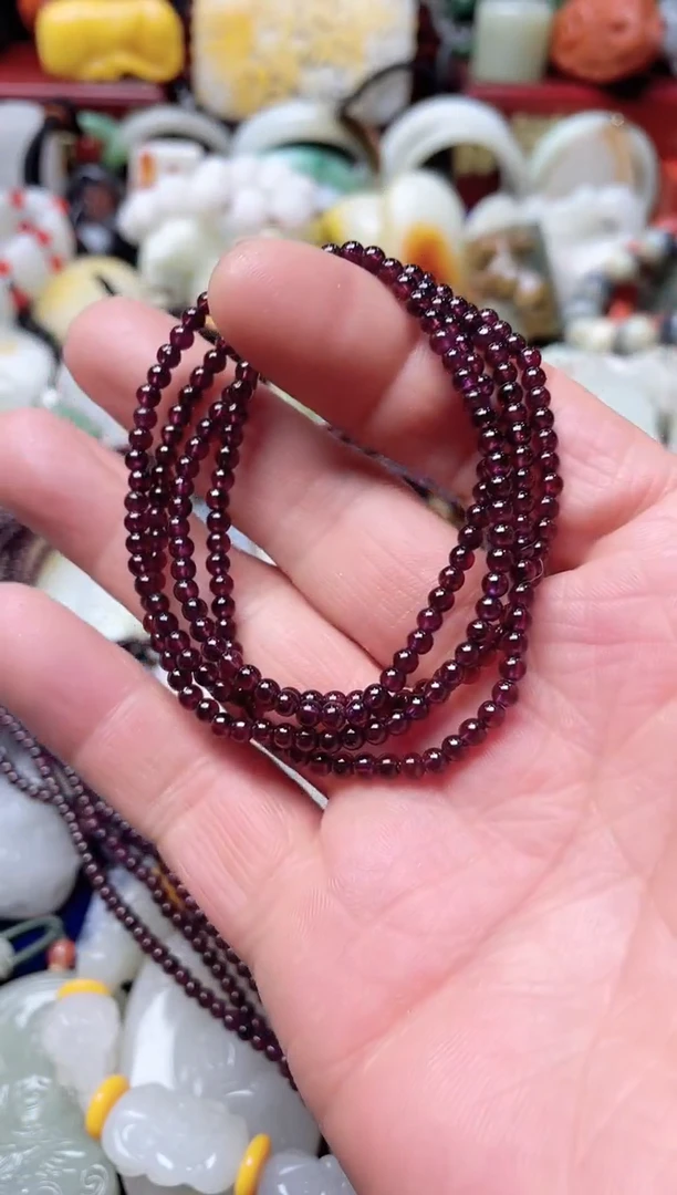 【闪购商品】石榴石项链未镶嵌石榴石