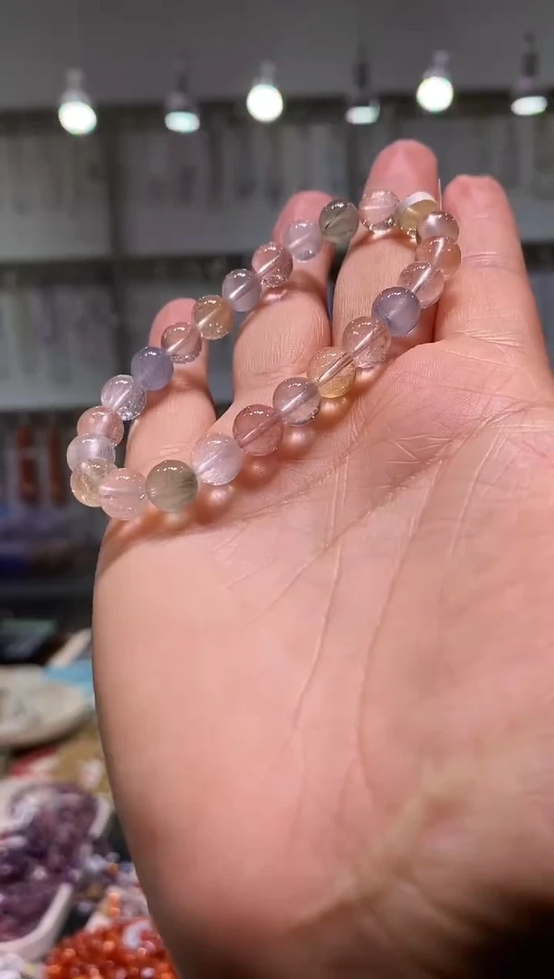 未镶嵌手链水晶多样性发其一兔毛7.5+