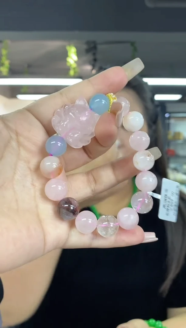 水晶手串未镶嵌多样性发其一颜色微差
