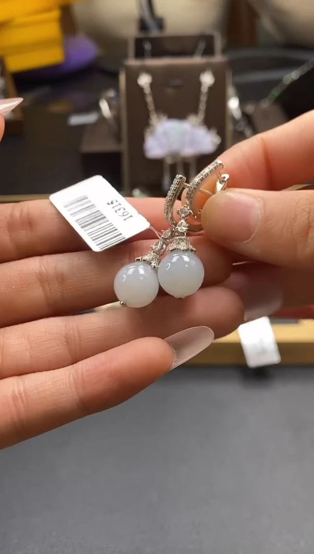 颈饰银S925镶嵌翡翠16315