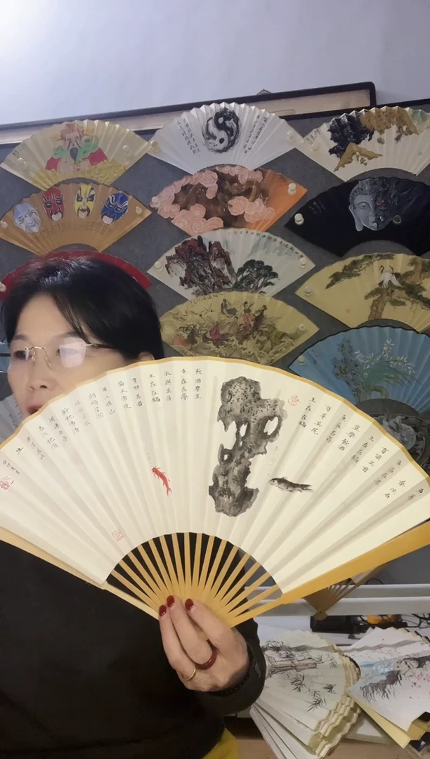 扇子九五寸十八方玉竹折扇