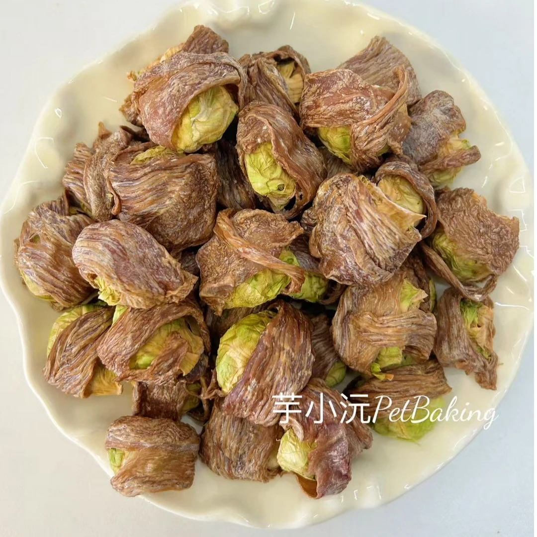 烘干鸭肉卷孢子甘蓝
