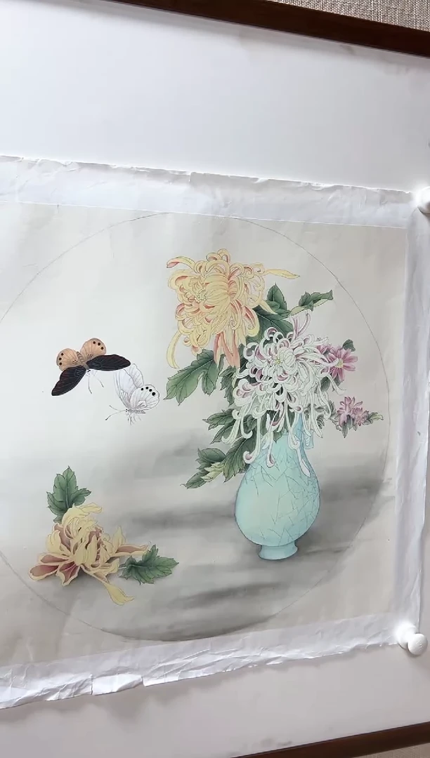 国画王军G老师的国画花鸟图