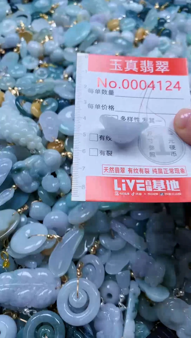 翡翠未镶嵌吊坠(不含链)4124