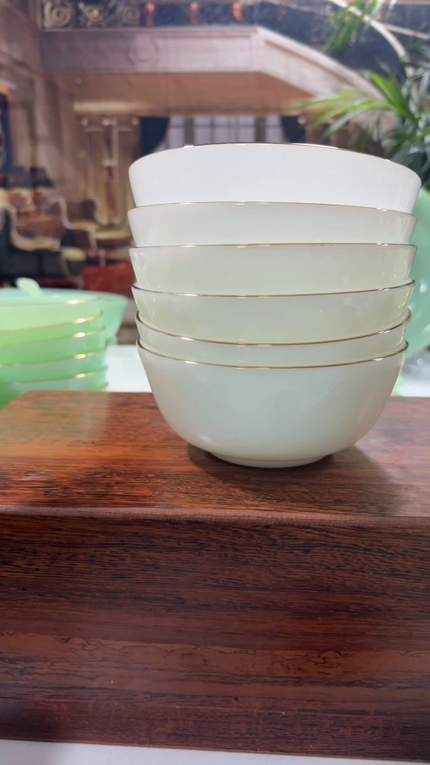 【闪购商品】....5.5英寸玉瓷碗6个口径13.8厘米