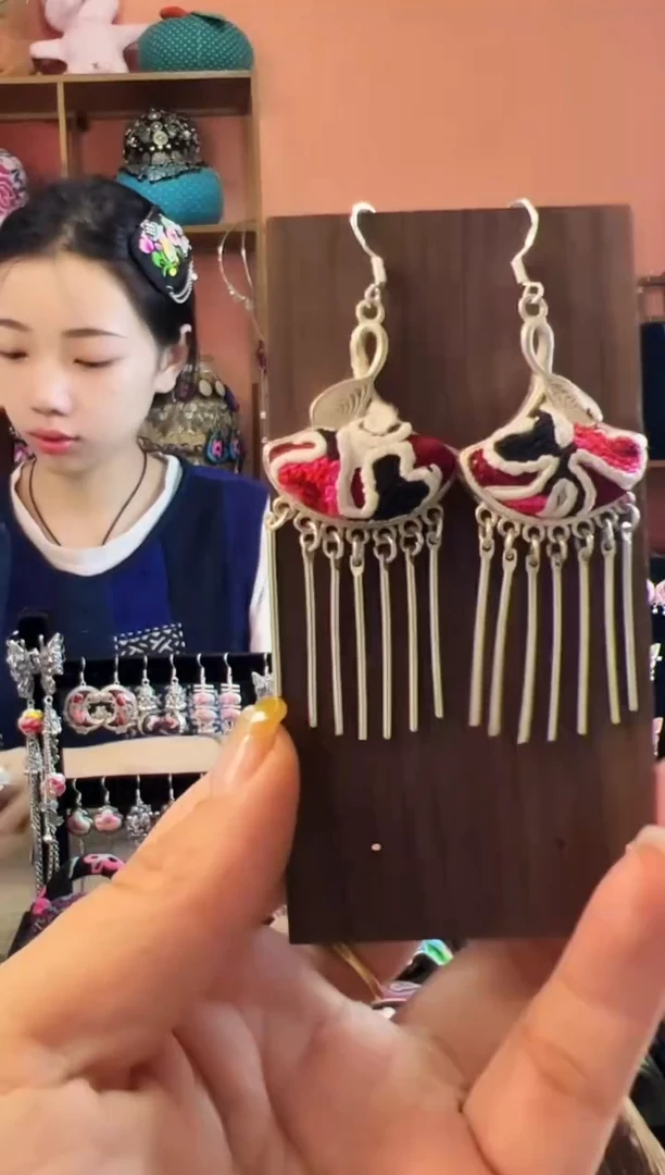 织绣艺枝独绣老绣饰品530