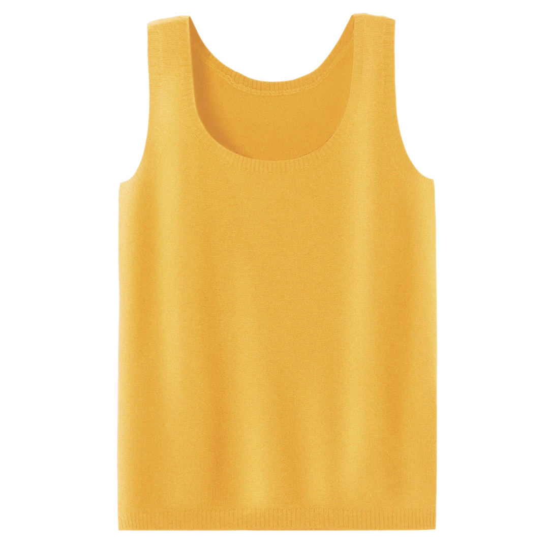 东璞女士纯山羊绒针织打底背心