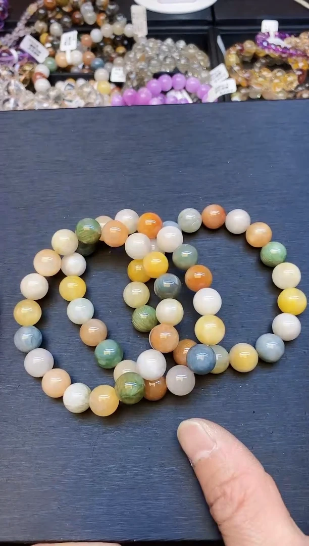 【闪购商品】水晶手链未镶嵌72 彩兔毛11mm+ 多样性发其一