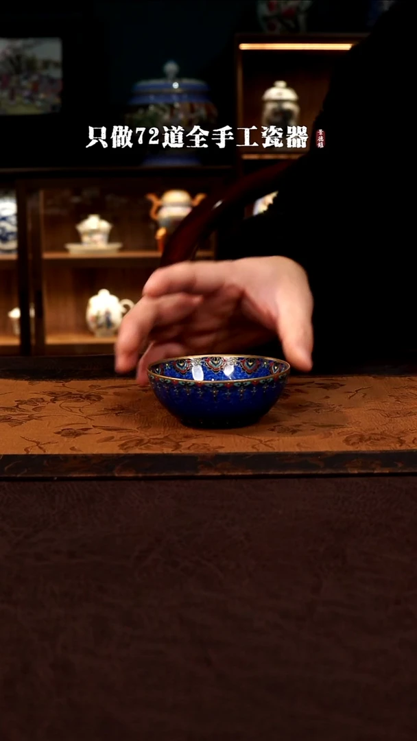 摆件陶景德镇现代手工手绘陶瓷