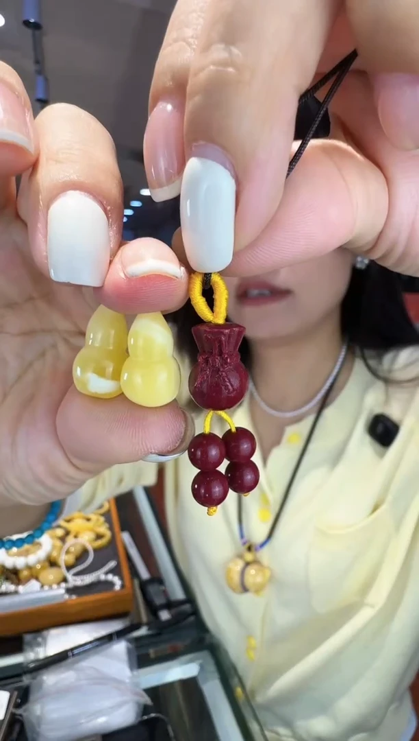 天然辰砂小提溜   福禄