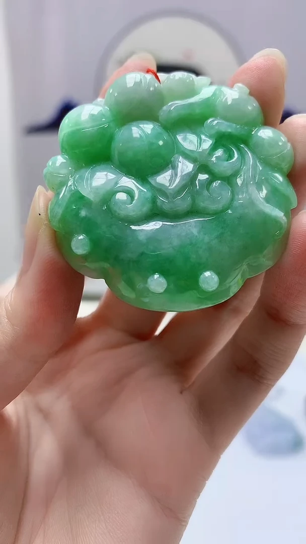 定制翡翠未镶嵌4852zm-毛货挂件62