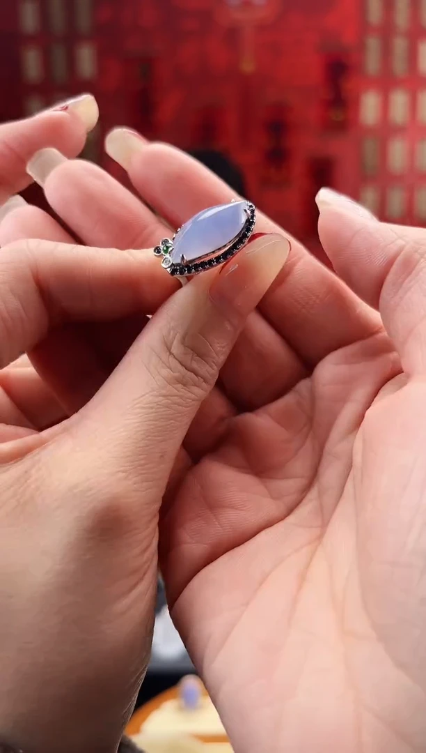 【闪购商品】翡翠戒指18K金镶嵌戒指