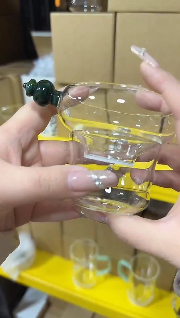 墨绿色激光茶漏