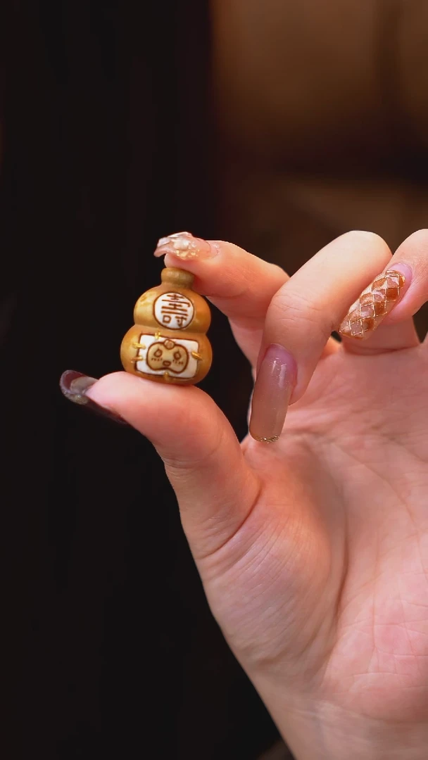 把件桃核葫芦寿1