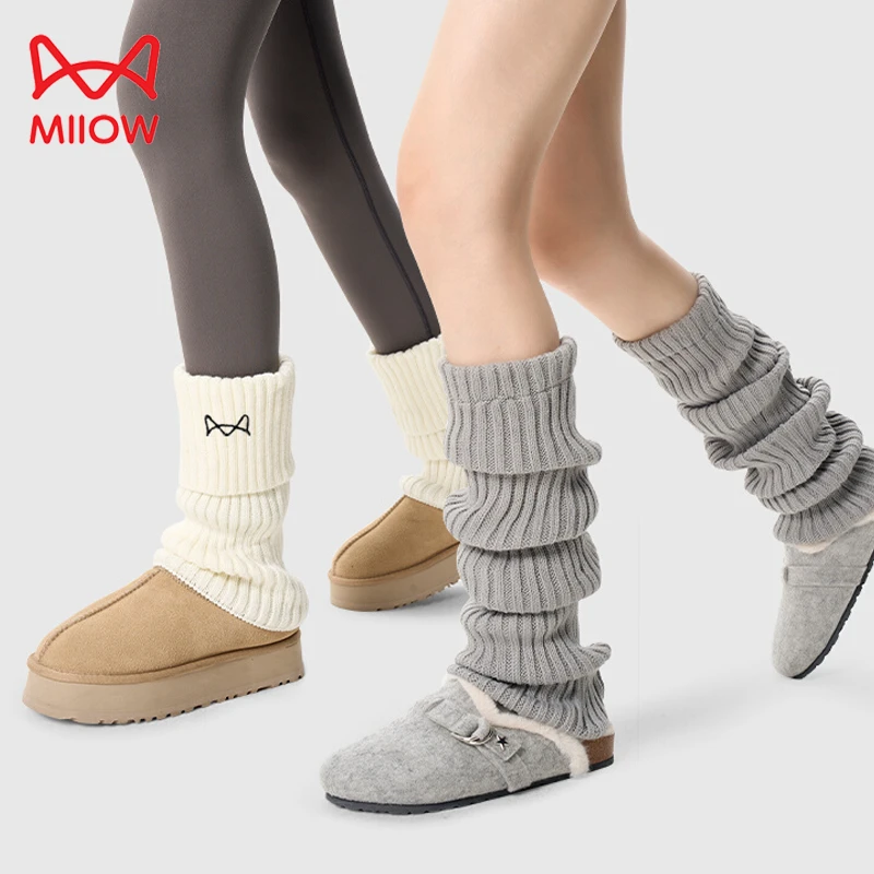 猫人堆堆袜套秋冬针织袜套y2K辣妹长筒袜配鲨鱼裤冬季雪地靴腿套