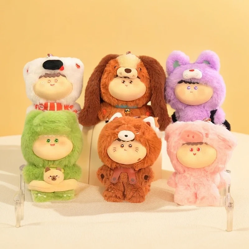 【拆盒】阿玛莉莉丝动物主题系列毛绒搪胶盲盒可爱公仔礼物