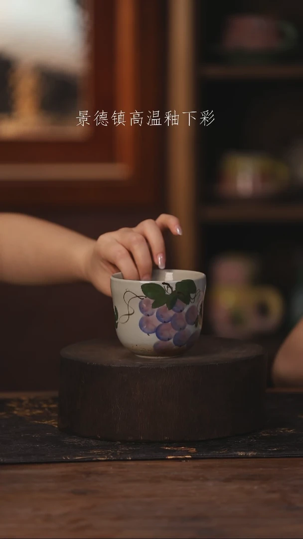 陶瓷景德镇高温釉下手绘陶瓷441