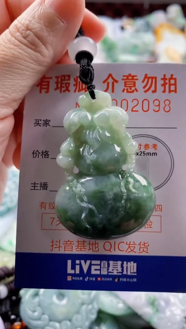 翡翠未镶嵌吊坠(不含链)1