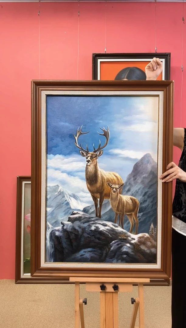 油画蜗**壳尺寸60*90画芯（不含框）