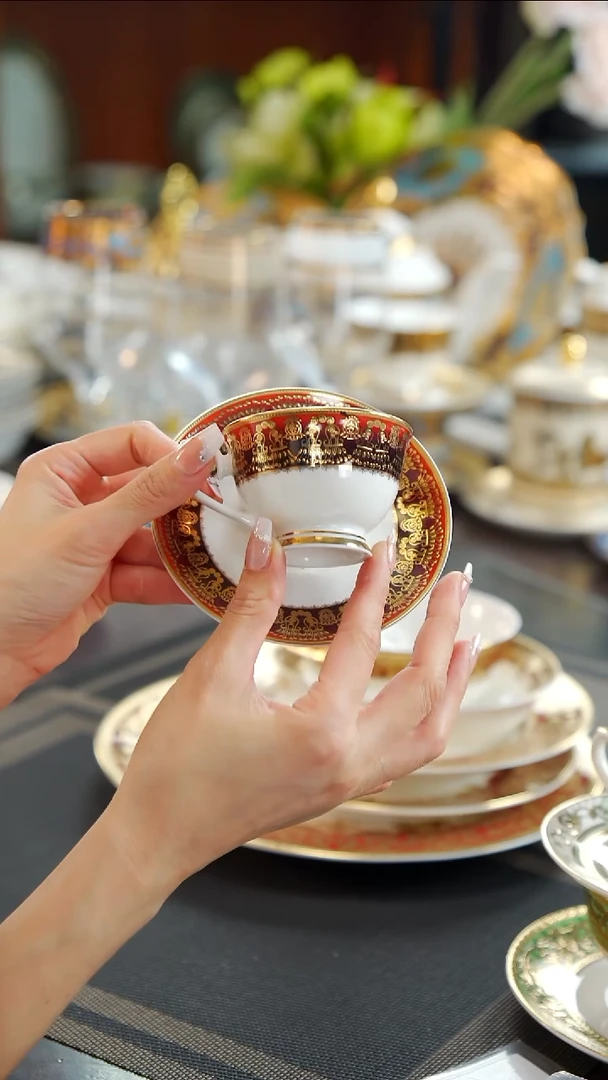 瓷片90cc咖啡杯碟2套