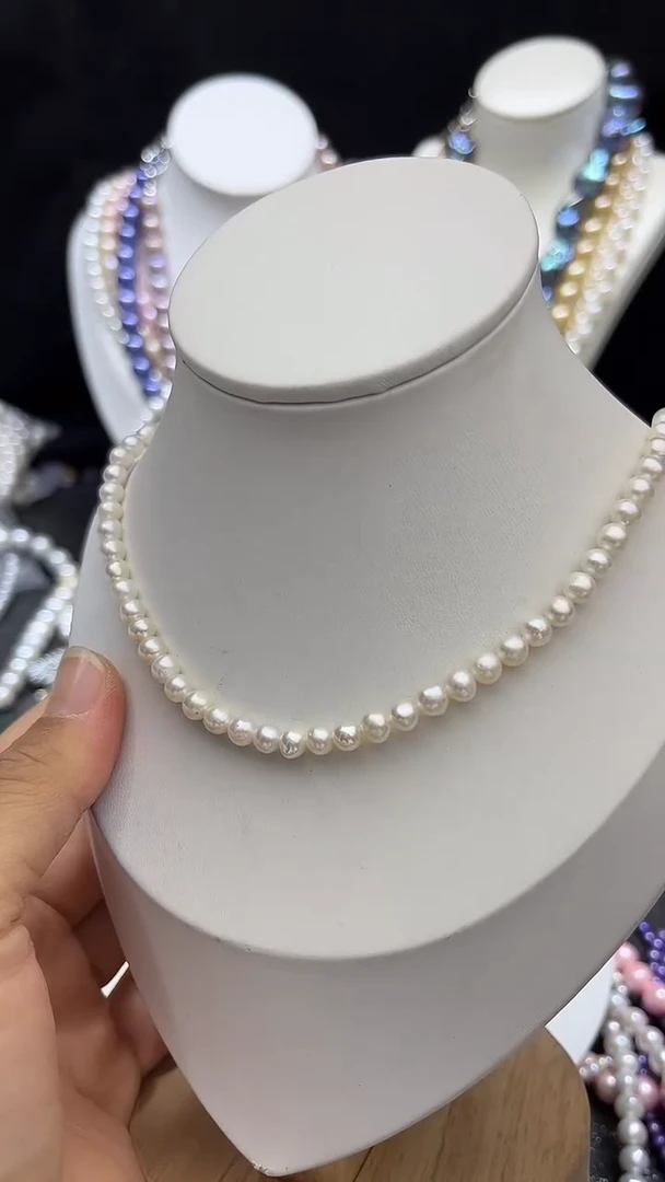 淡水珍珠未镶嵌颈饰d人