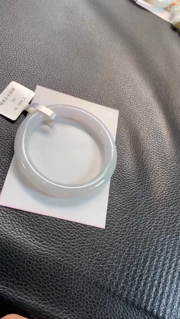 未镶嵌手镯翡翠105号链接 55圆条 有纹