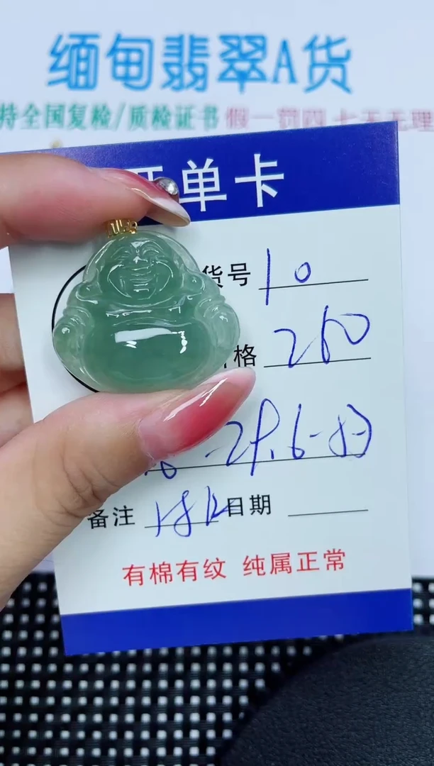 翡翠未镶嵌吊坠(赠链)10