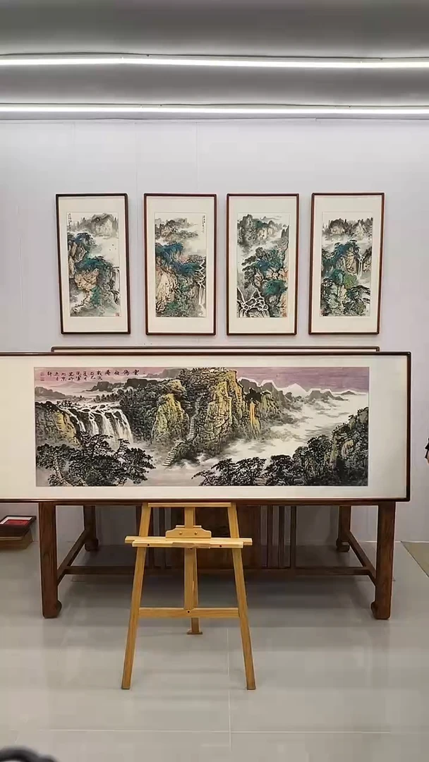 国画张现军  170*60  云海松涛
