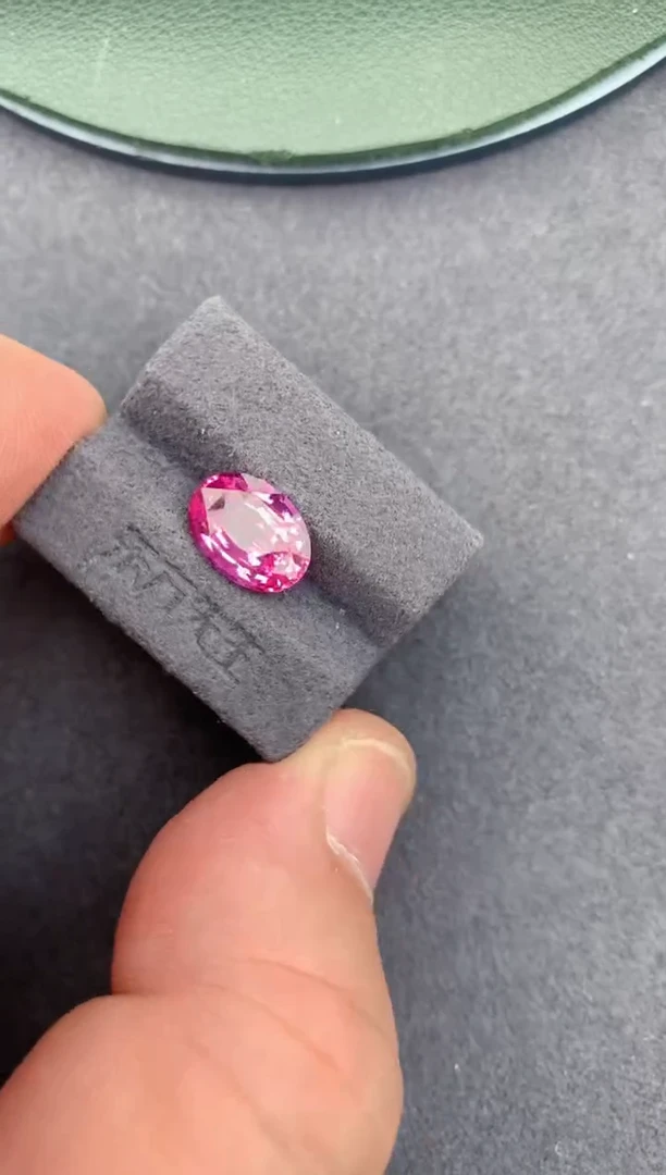 裸石彩色蓝宝石3ct 无烧帕帕拉恰 定制