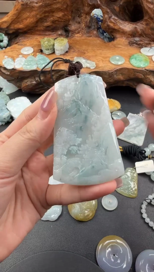 吊坠(不含链)未镶嵌翡翠翡翠饰品-114