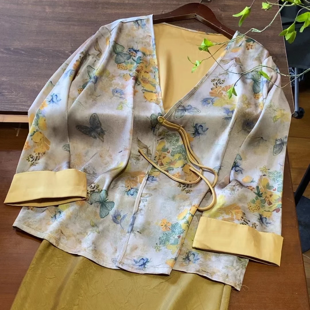 【新中式·花清香】大版江南风宽松复古春夏外套 中国风女士上衣