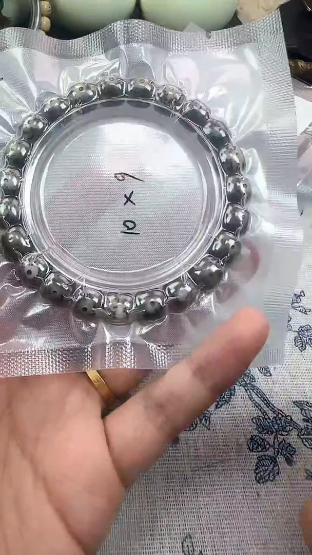 手串星月菩提52石玉料糯冰单圈10×9高透精工福利