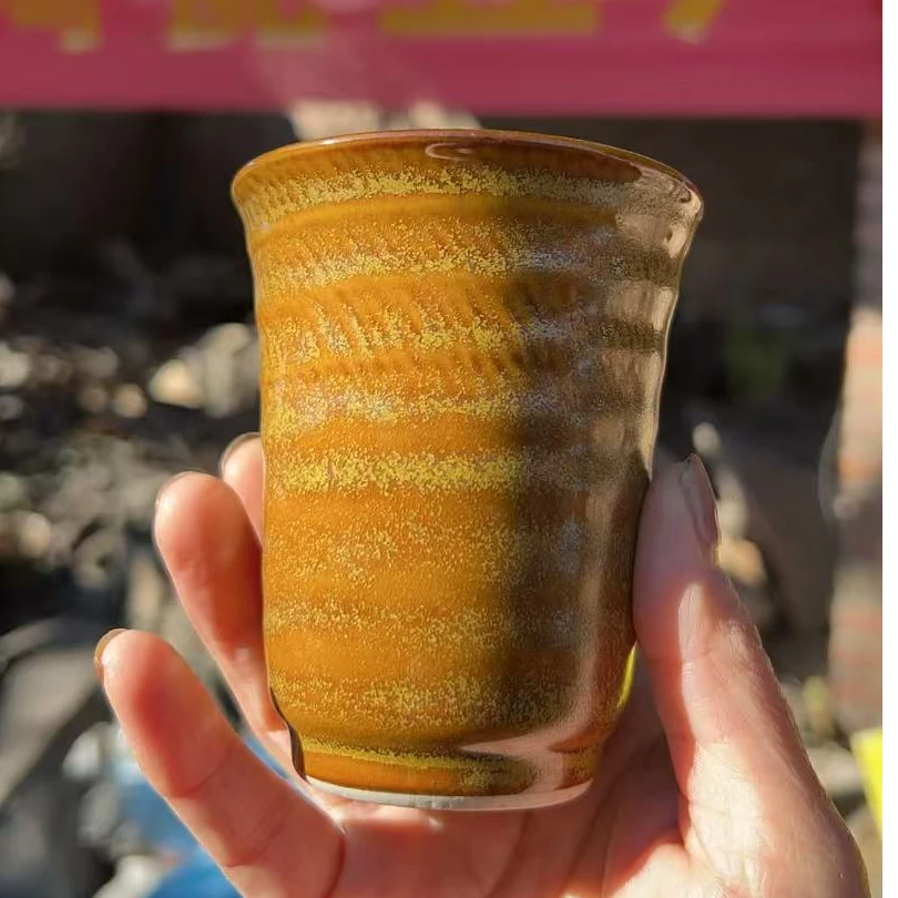 国营陶瓷五厂黄金杯茶杯1只装
