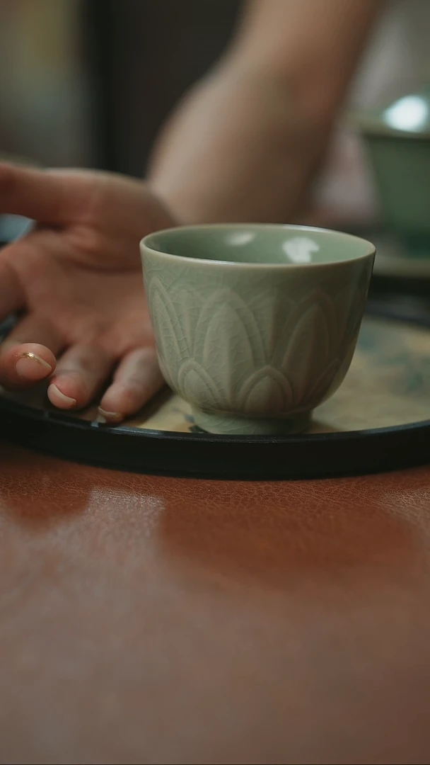 摆件原产地原矿釉汝瓷微瑕