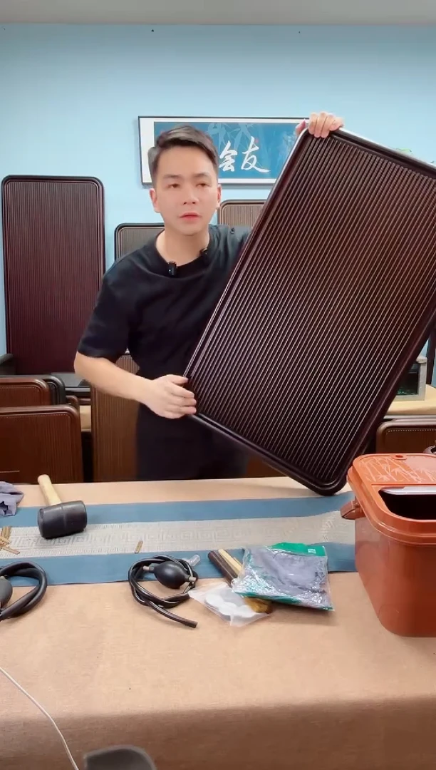 80*50*5千川大板黑胡桃色款式茶盘