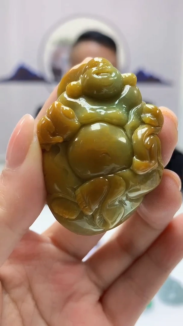 【闪购商品】定制翡翠未镶嵌4969ms-毛货佛公127