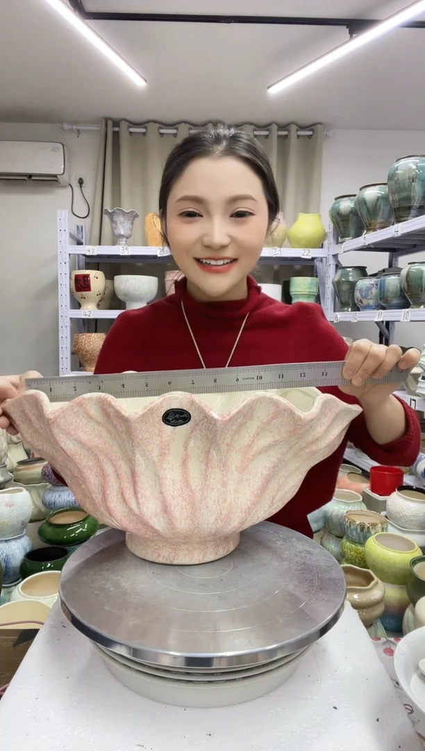 1.4陶瓷花盆直播链接高.18    口 39