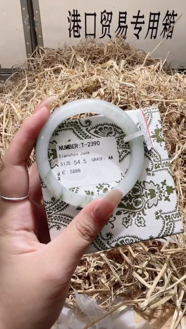 未镶嵌手镯石英质玉T2390B