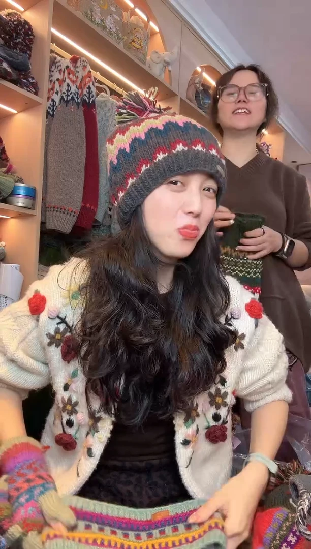 绵羊毛百羊毛热巴同款单球帽