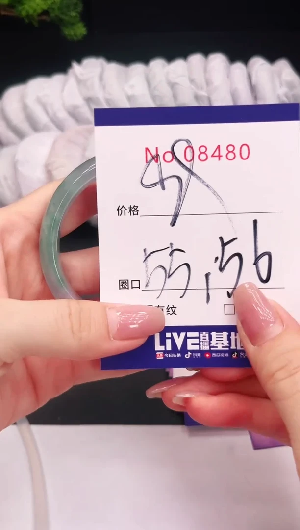 未镶嵌手镯翡翠8480