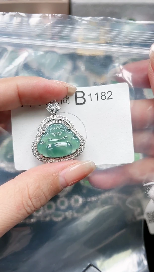 【闪购商品】翡翠颈饰未镶嵌1182赠皮绳