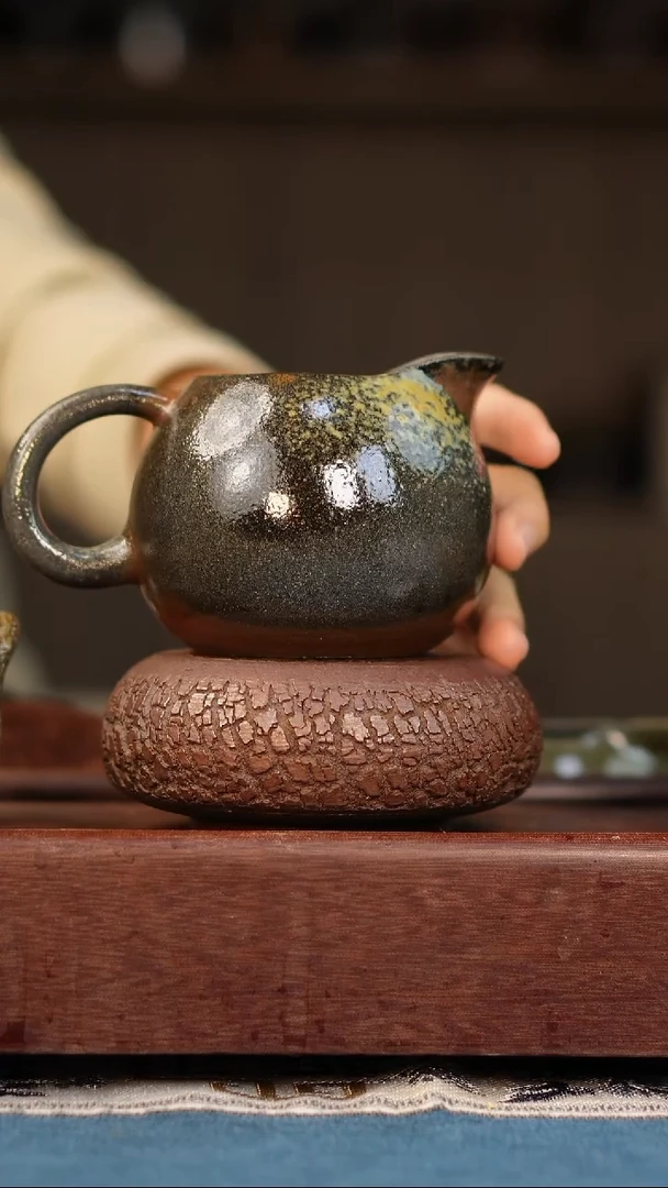 茶壶紫砂海***道柴烧紫砂公道