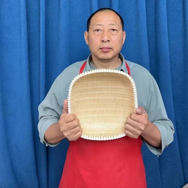 29厘米方形篮子精品竹制品竹篮竹筐馒头筐收纳筐竹编生活用品